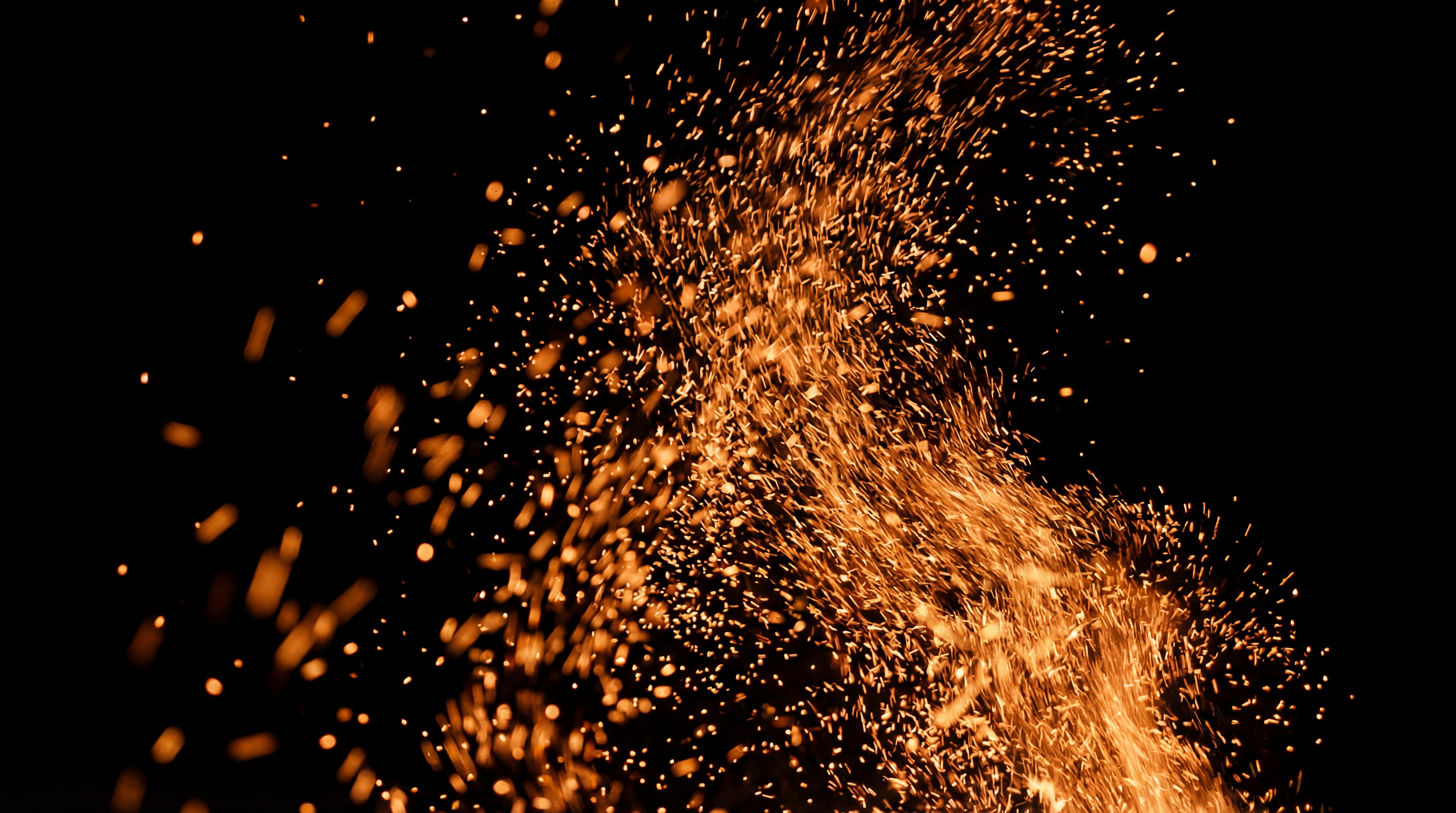 Sparks and embers